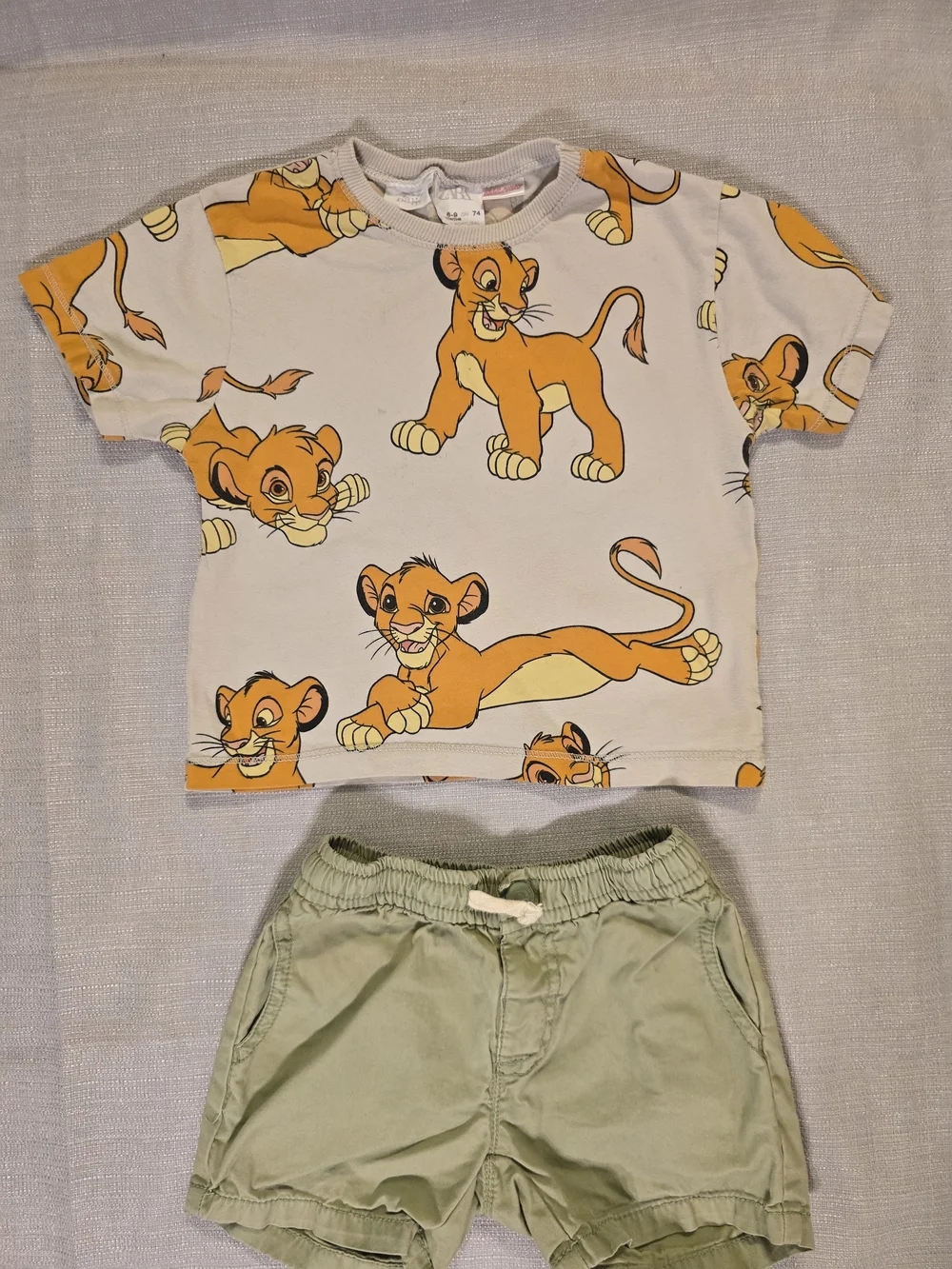 Zara Baby Disney Lion King Simba 2 Piece Outfit Set 6-9M 74cm